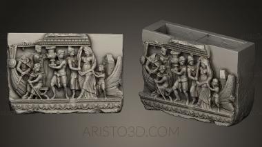 High reliefs and bas-reliefs, historical and religious (GRLFH_0270) 3D model for CNC machine